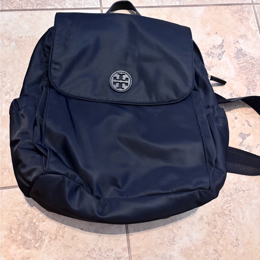 Tory Burch Black Nylon Backpack